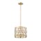 Z-Lite Dealey 3 Light Chandelier, Heirloom Brass & Clear 6010-12HB - alternate 3